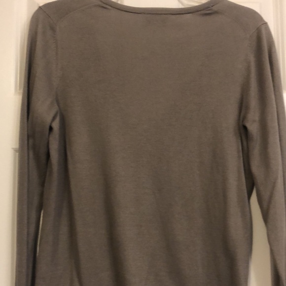 Taupe V neck sweater - Picture 4 of 4